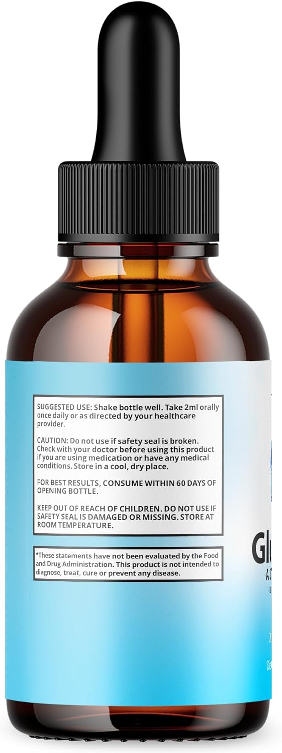 GlucoZen suggested use and caution label